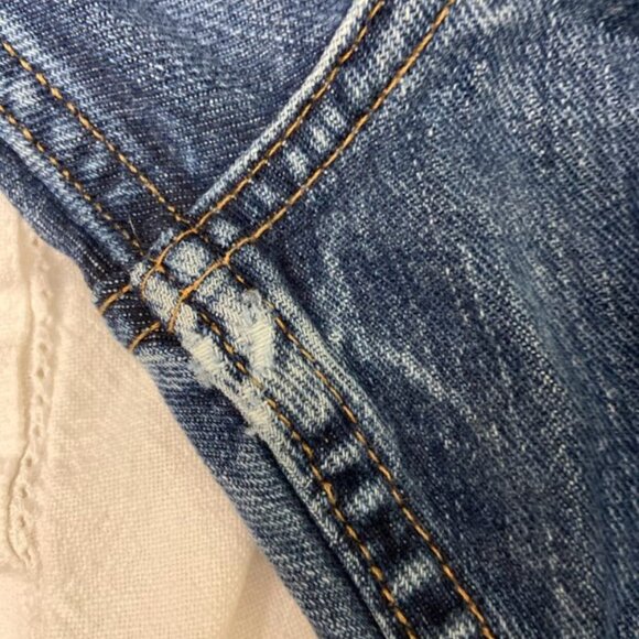 Eddie Bauer Jeans Men's 40x30 (act 40x29) Medium Wash Straight Leg Blue Denim - Picture 4 of 5